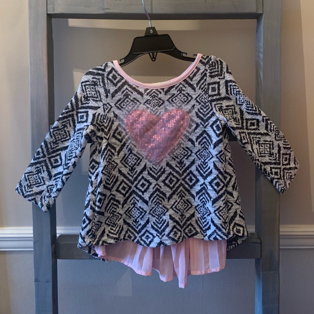 Sequin Heart Sweater